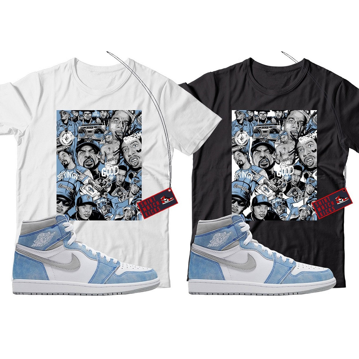 Rap(2) T-Shirt Match Jordan 1 Hyper Royal