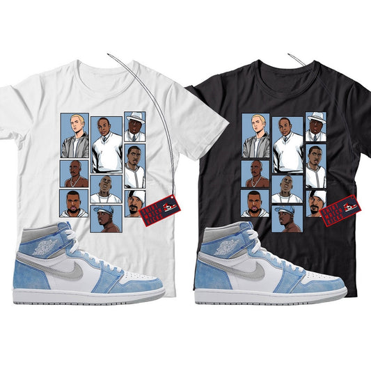 Rap T-Shirt Match Jordan 1 Hyper Royal