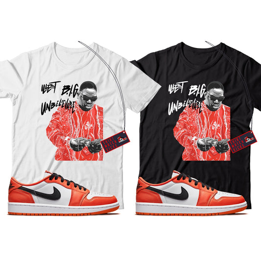 Biggie T-Shirt Match Jordan 1 Low Starfish