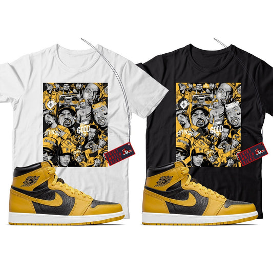 Rap(2) T-Shirt Match Jordan 1 Pollen