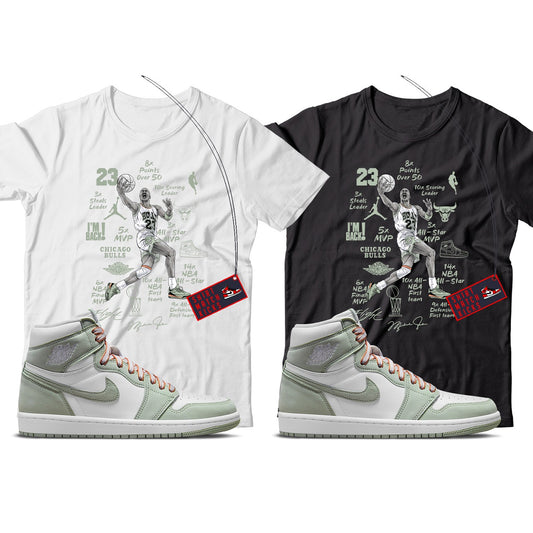 MJ(2) T-Shirt Match Jordan 1 Seafoam