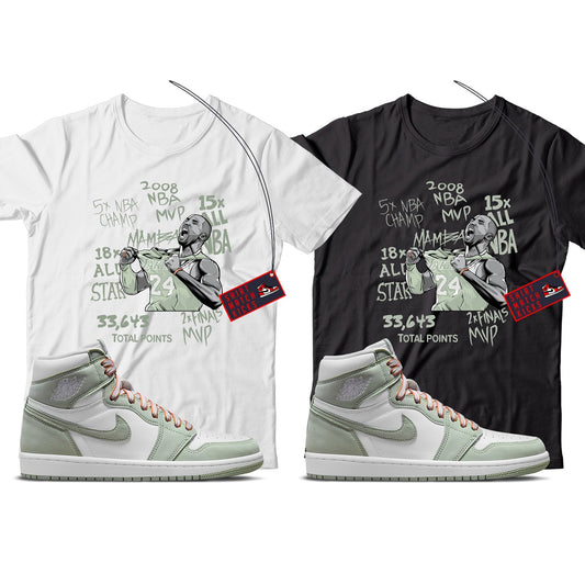 KB T-Shirt Match Jordan 1 Seafoam