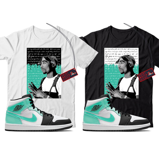 2 Pac(2) T-Shirt Match Jordan 1 Tropical Twist