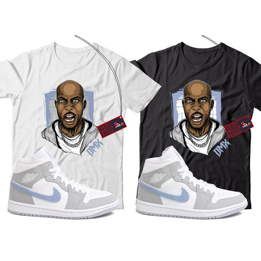 X T-Shirt Match Jordan 1 Wolf Grey Aluminum