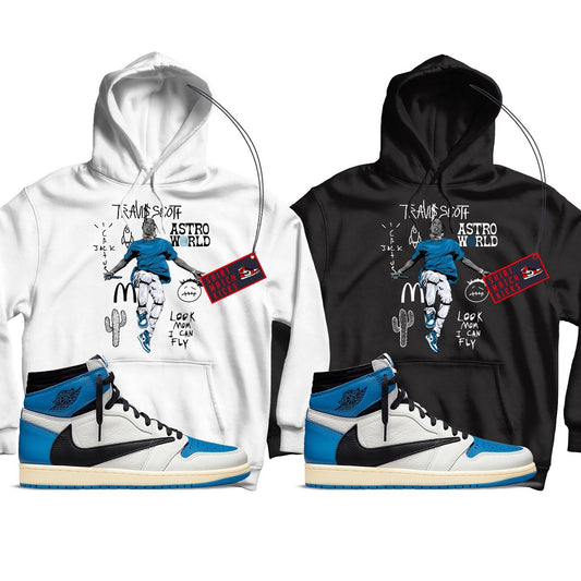 Travis(2) Hoodie Match Jordan 1 Fragment x Travis Scott