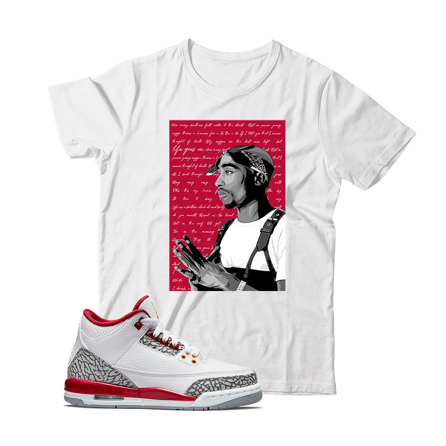 Jordan 3 Cardinal shirt