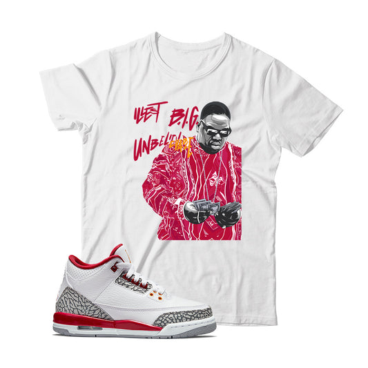 Jordan 3 Cardinal shirt