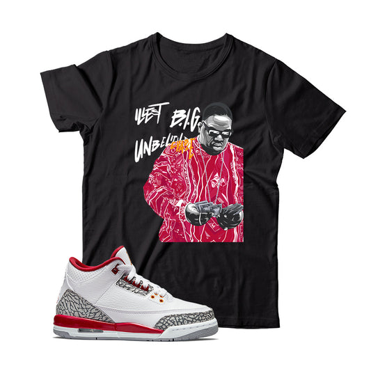 Jordan 3 Cardinal shirt