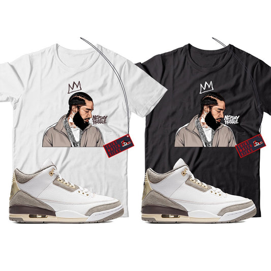 Nipsey T-Shirt Match Jordan 3 A Ma Maniere