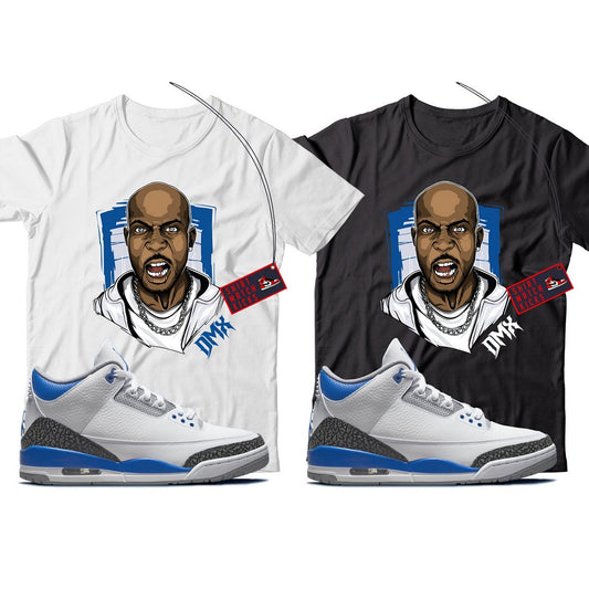 X T-Shirt Match Jordan 3 Racer Blue