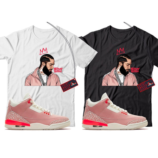 Nipsey T-Shirt Match Jordan 3 Rust Pink