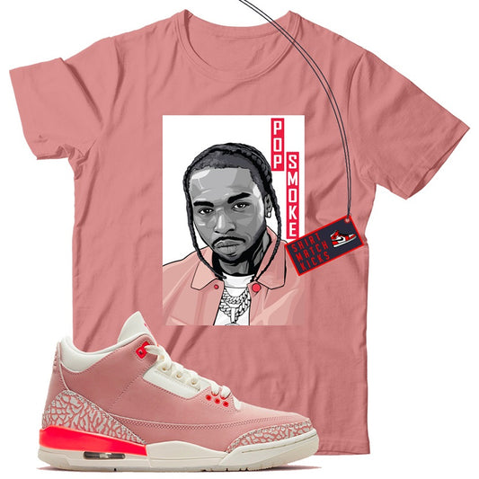 Pop T-Shirt Match Jordan 3 Rust Pink