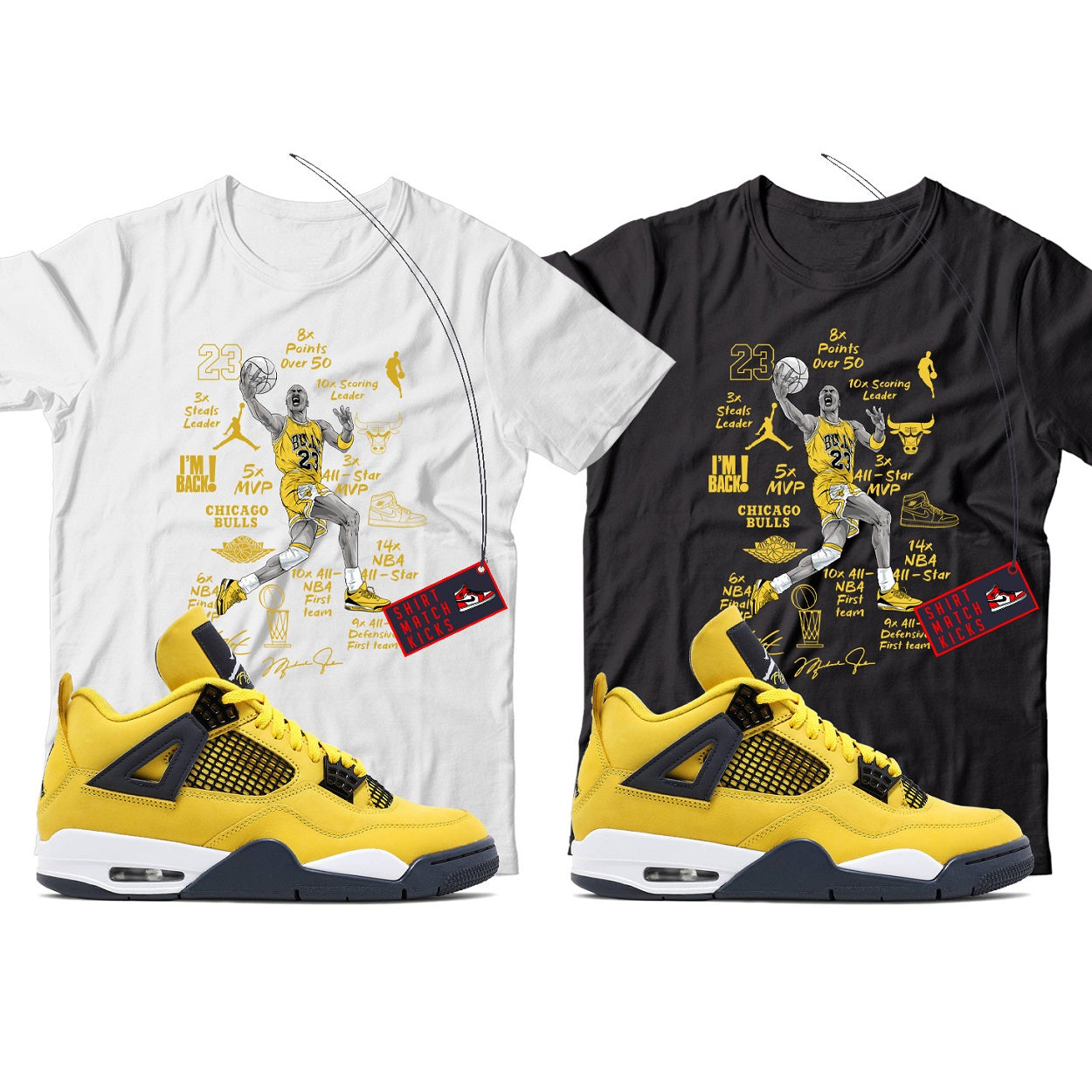 Jordan 4 Lightning Shirt