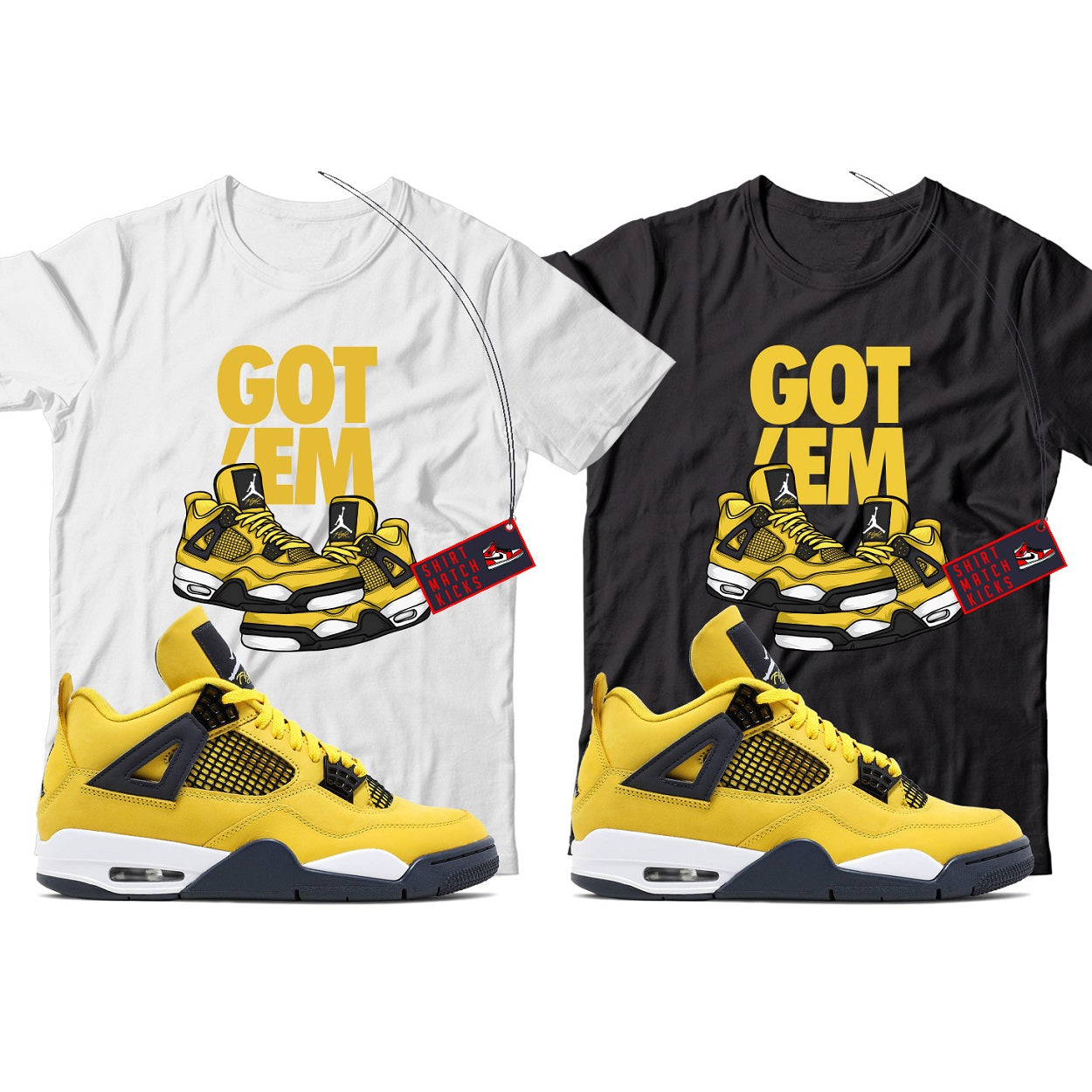 Jordan 4 Lightning Shirt