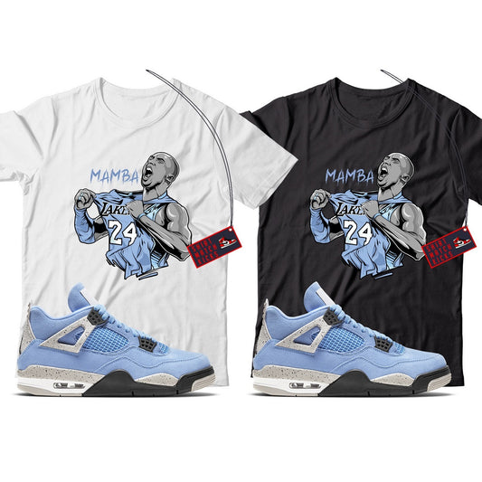 KB T-Shirt Match Jordan 4 University Blue