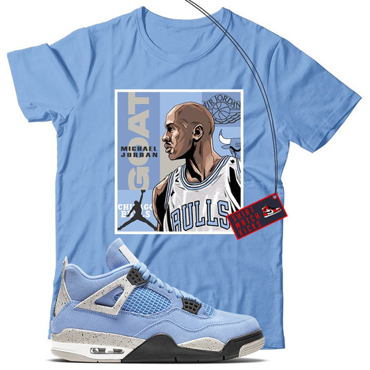 MJ(4) T-Shirt Match Jordan 4 University Blue