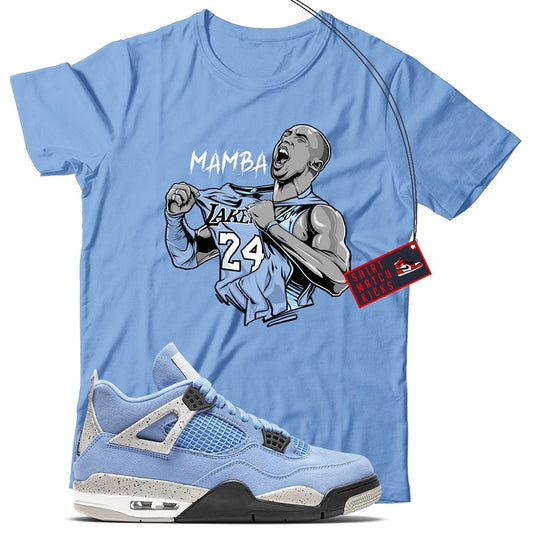 KB T-Shirt Match Jordan 4 University Blue