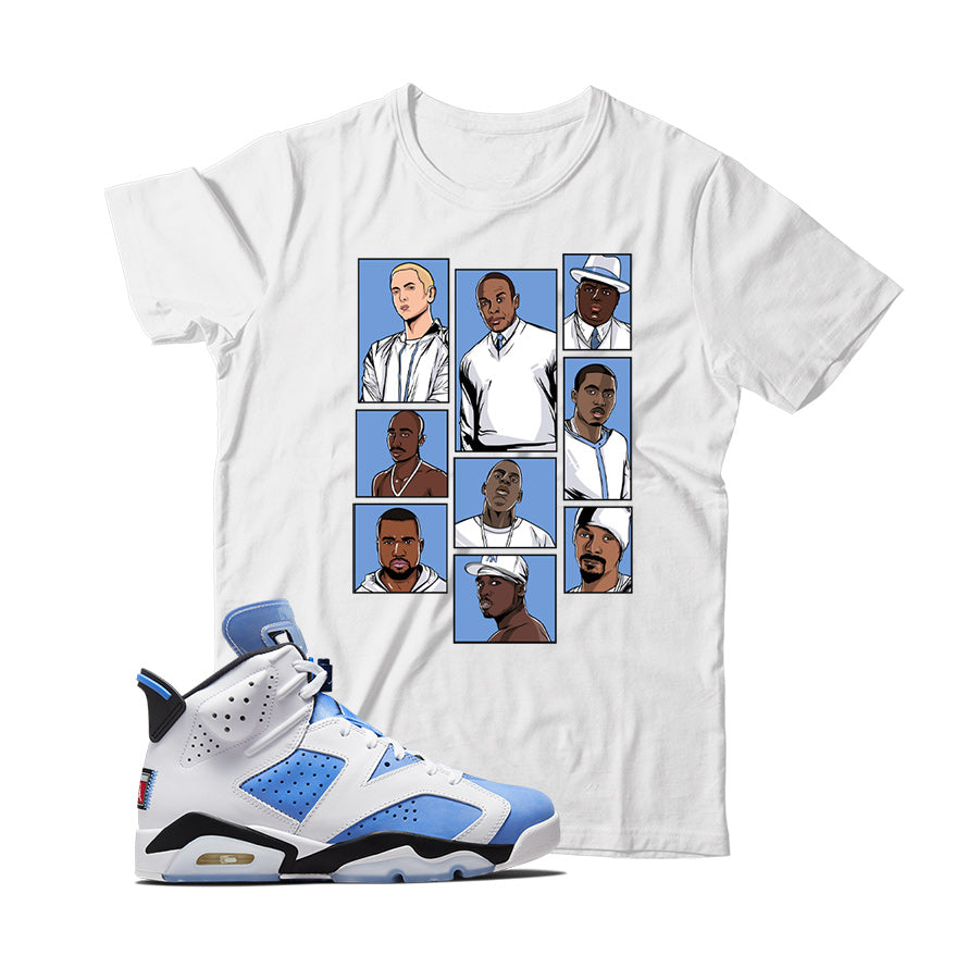 Jordan 6 University Blue shirt