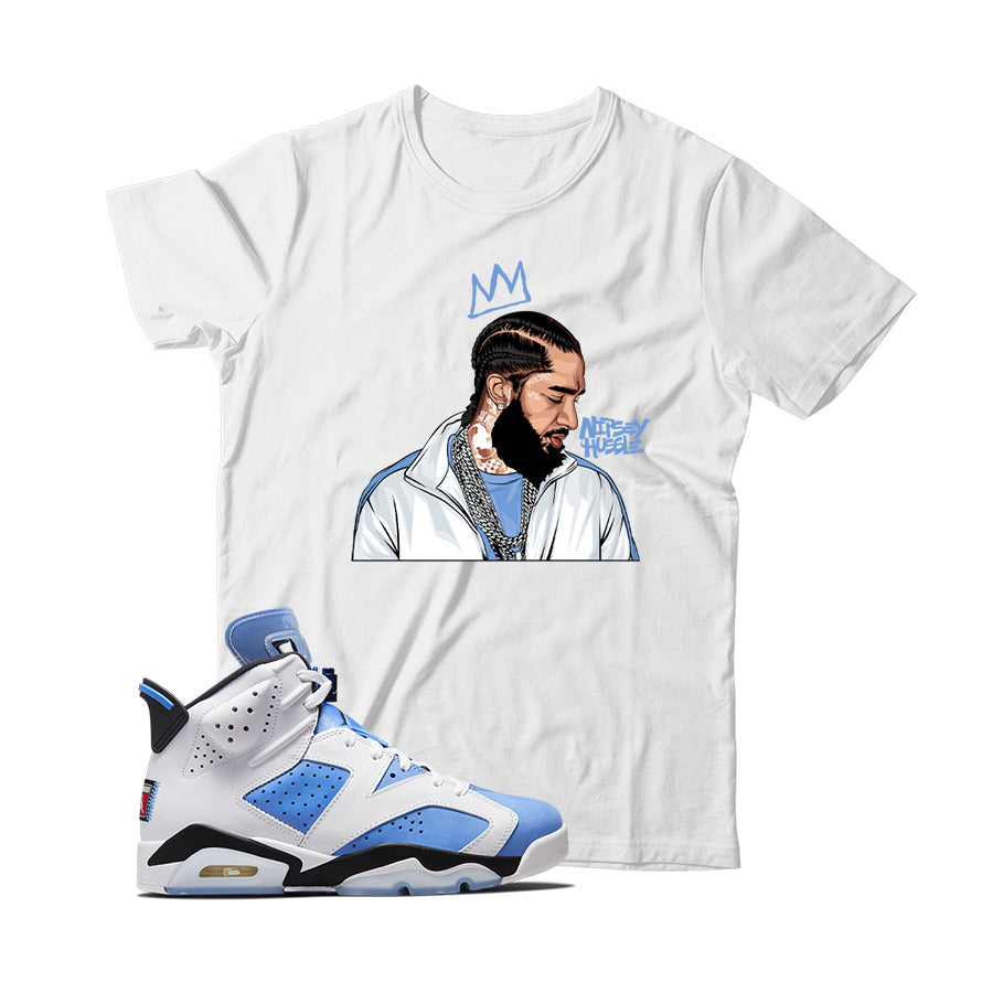 Jordan 6 University Blue shirt