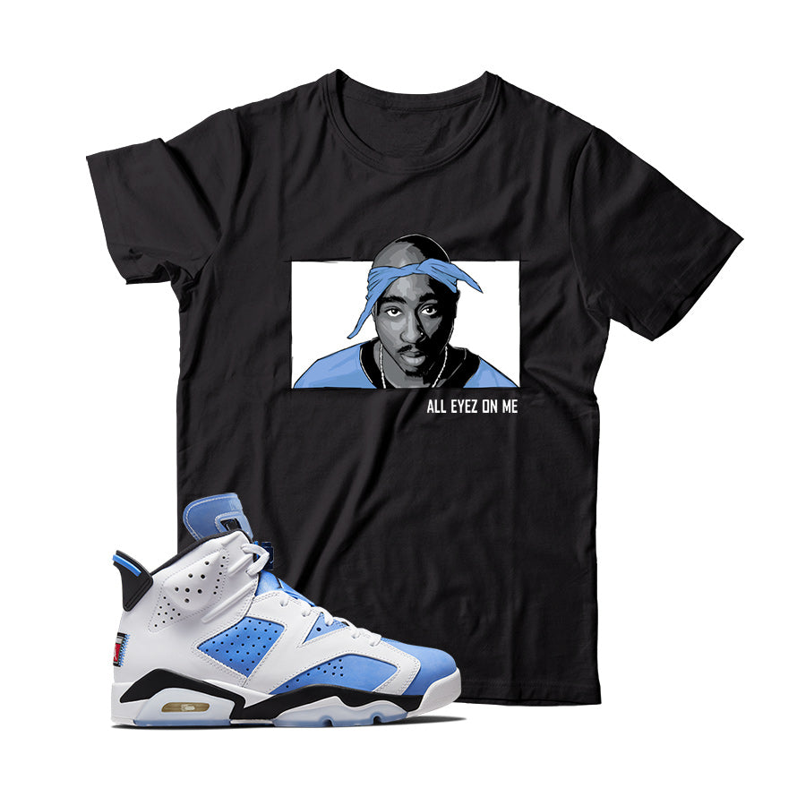 Jordan 6 UNC White shirt