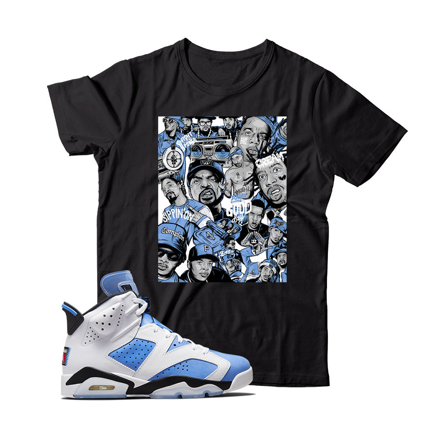 Jordan 6 University Blue shirt