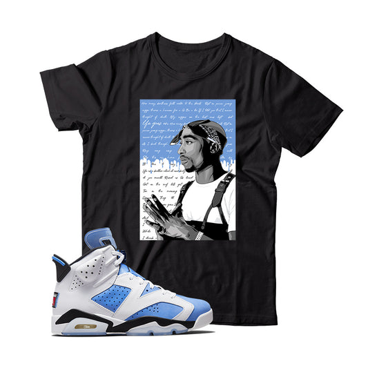 Jordan 6 UNC White shirt