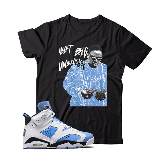 Jordan 6 UNC White shirt