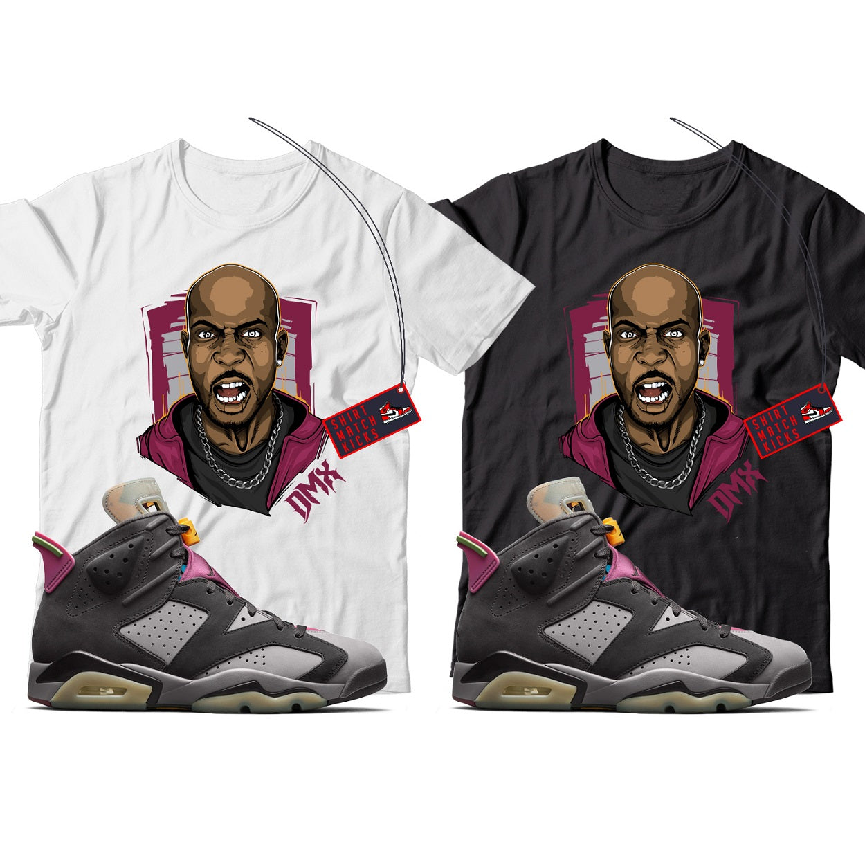 X T-Shirt Match Jordan 6 Bordeaux