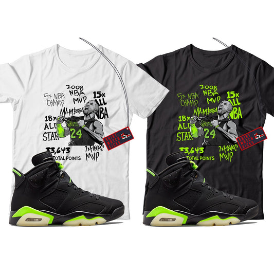 KB T-Shirt Match Jordan 6 Electric Green