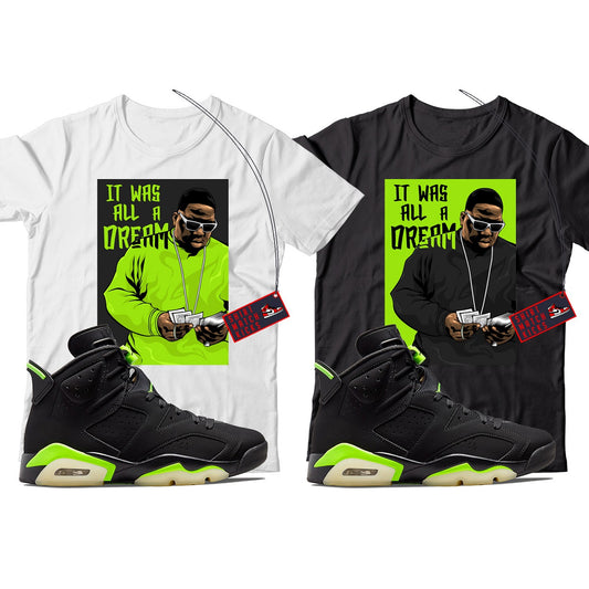 Biggie T-Shirt Match Jordan 6 Electric Green