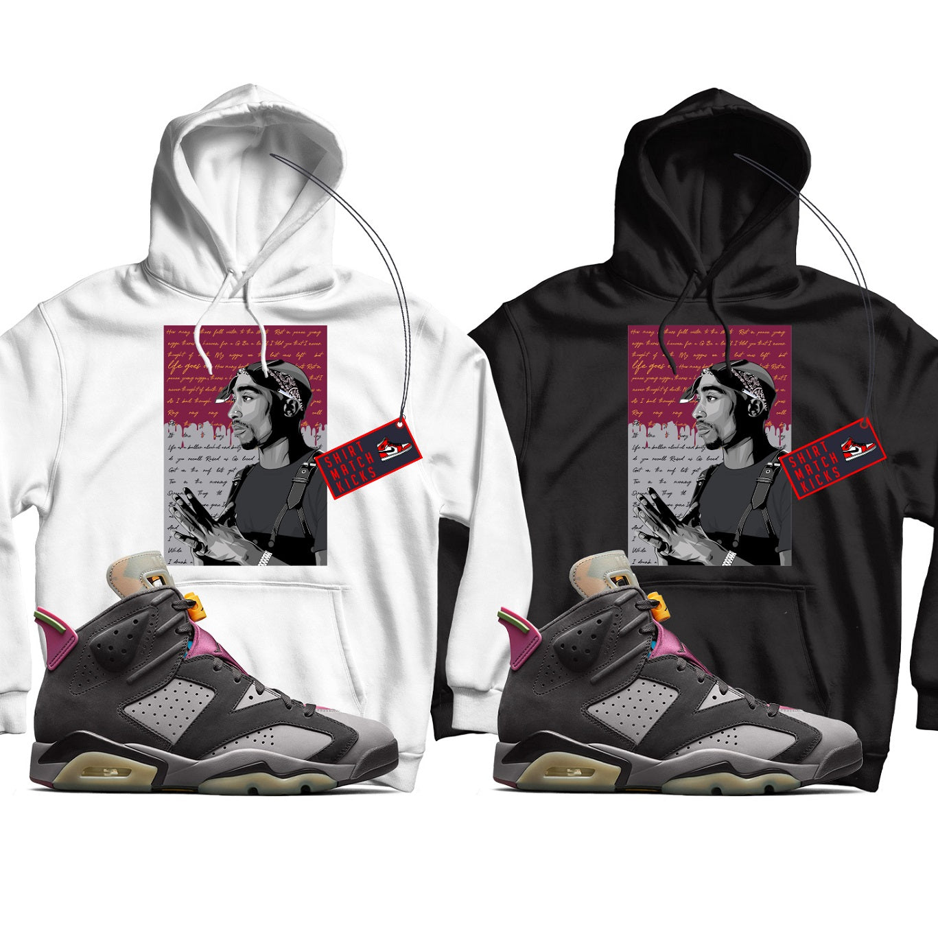 Hoodie Match Jordan 6 Bordeaux