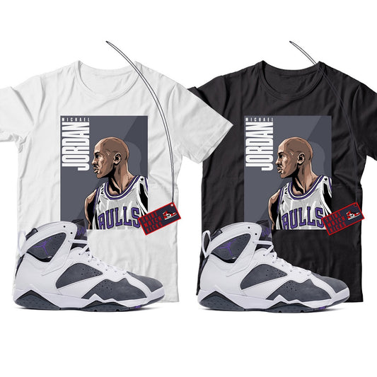 MJ(2) T-Shirt Match Jordan 7 Flint