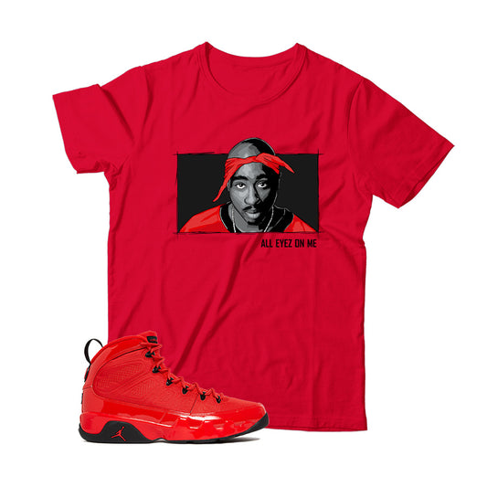 Jordan 9 Chile Red shirt