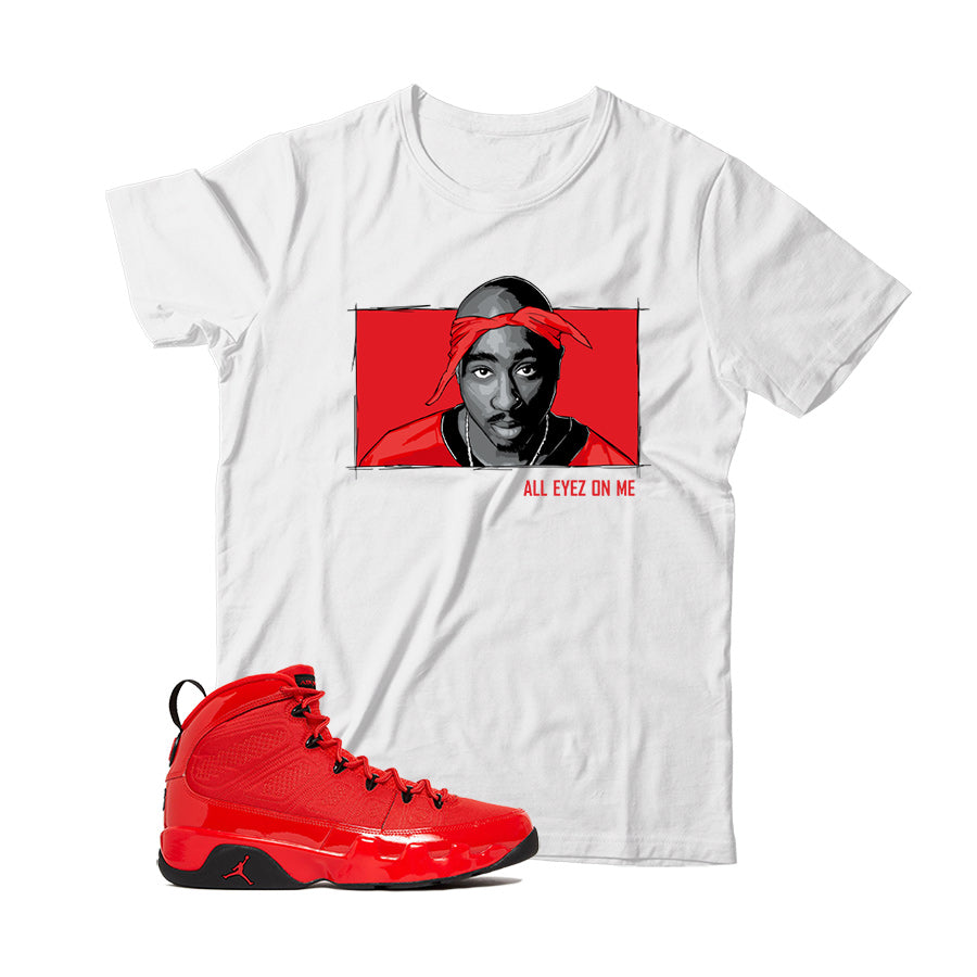 Jordan 9 Chile Red shirt