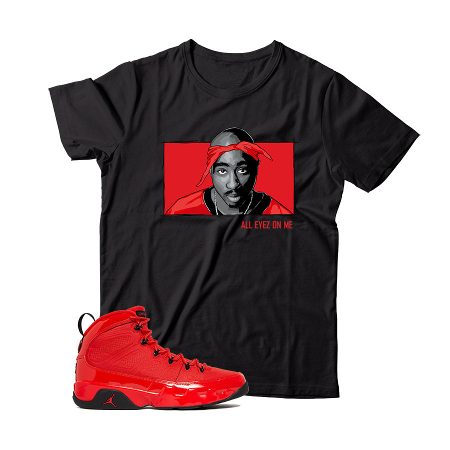 Jordan 9 Chile Red shirt