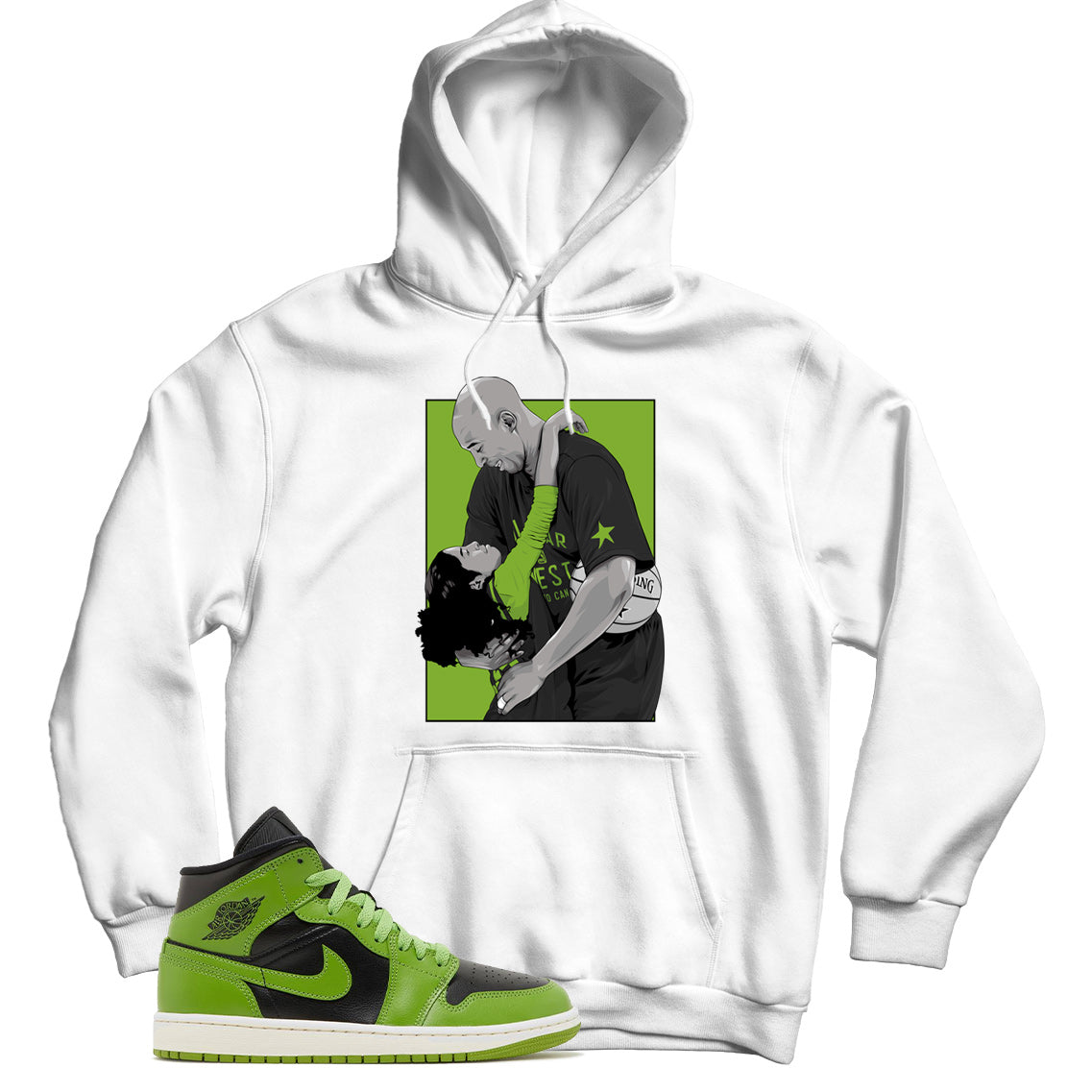 Jordan 1 Altitude Green hoodie