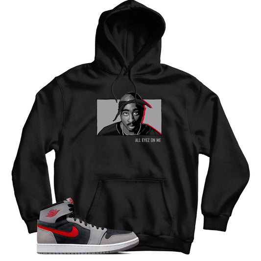 Jordan 1 Black Fire Red Cement hoodie