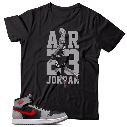 Jordan 1 Black Fire Red Cement shirt