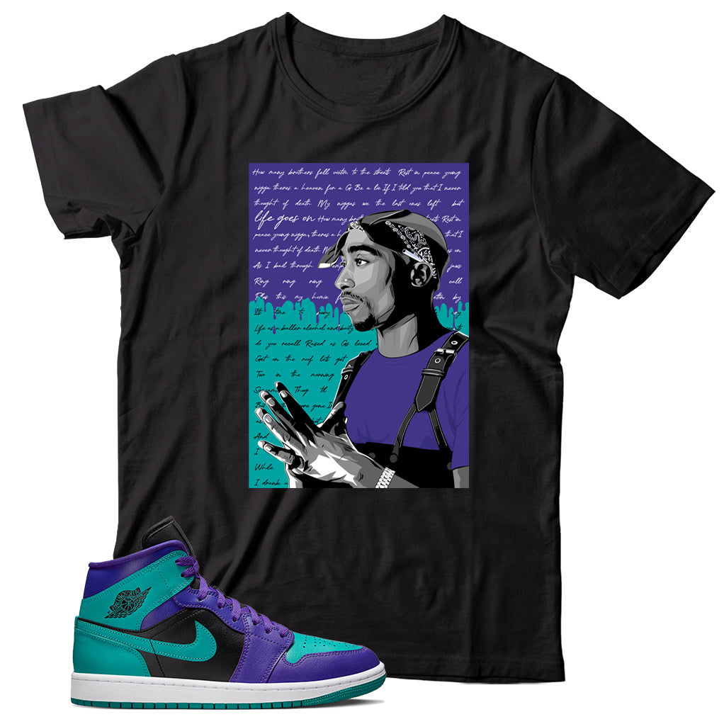 Jordan 1 Black Grape shirt
