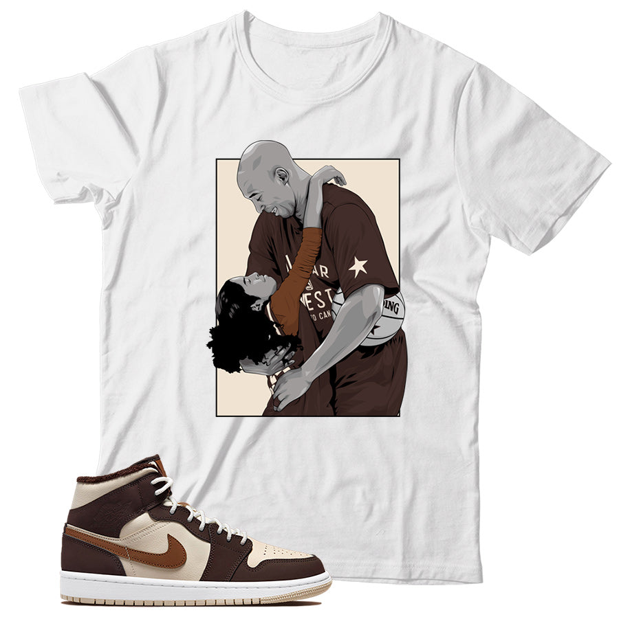 Jordan Cream Dark Chocolate shirt