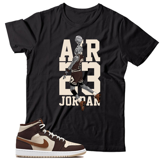 Jordan Cream Dark Chocolate shirt