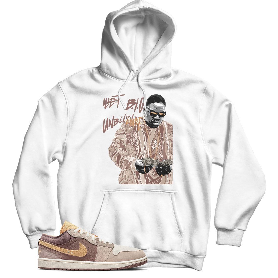 Jordan 1 Low Craft Taupe Haze hoodie