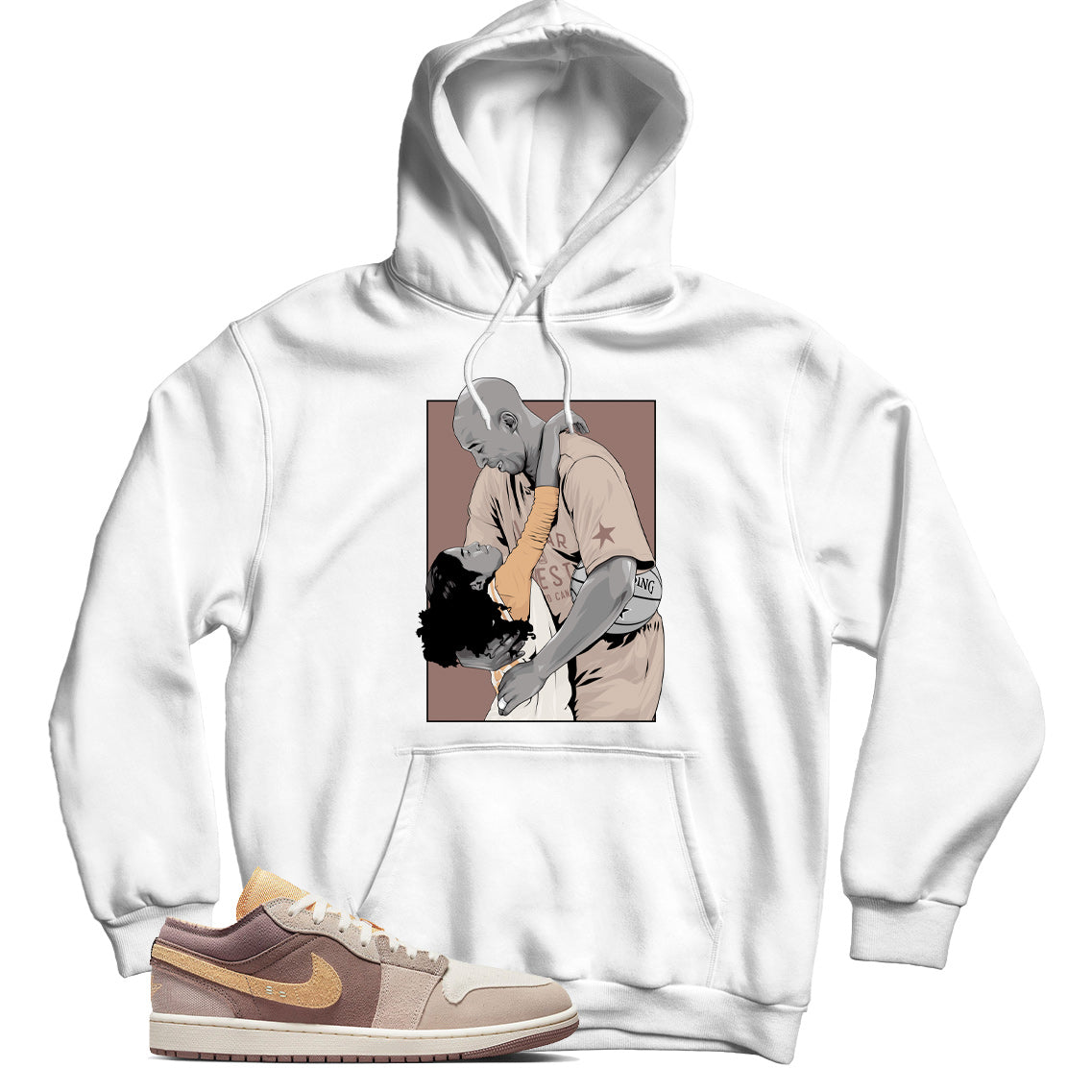 Jordan 1 Low Craft Taupe Haze hoodie