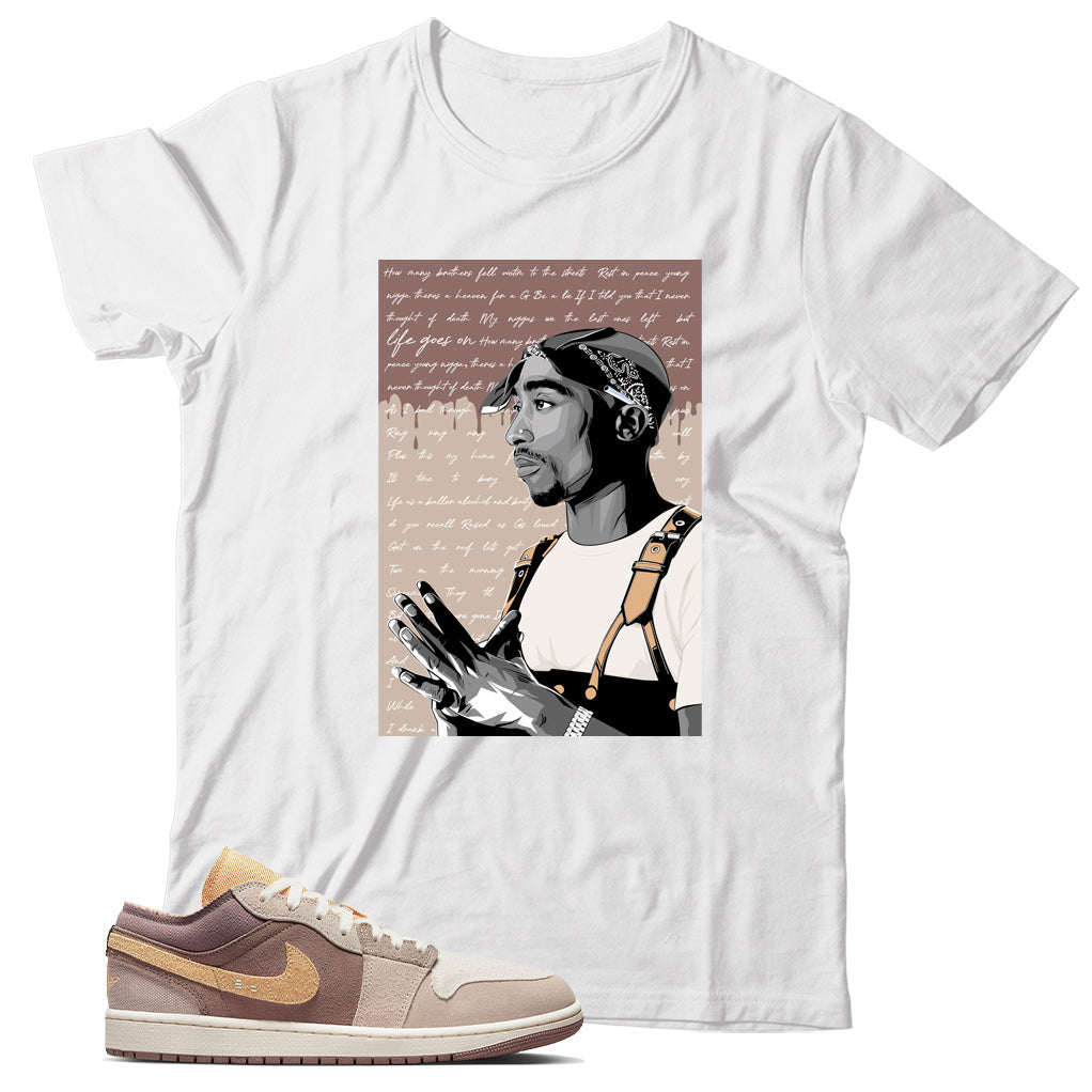 Jordan 1 Low Craft Taupe Haze shirt