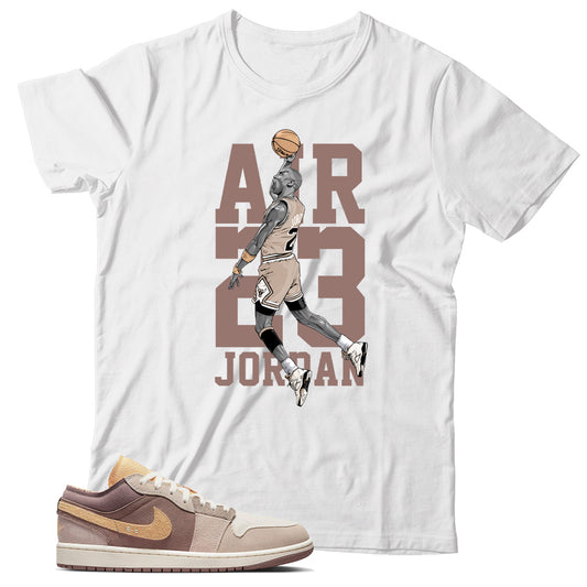 Jordan 1 Low Craft Taupe Haze shirt