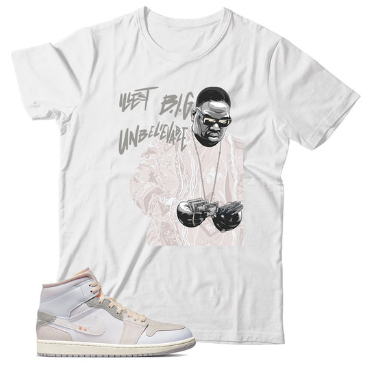 Jordan Inside Out White Grey shirt