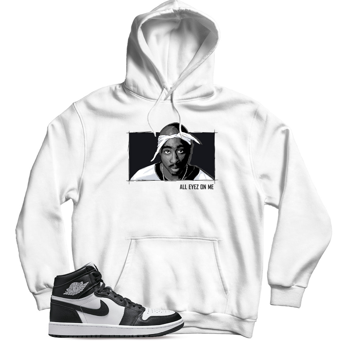 Jordan 1 Golf Black White hoodie