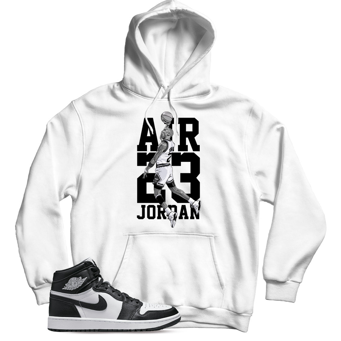 Jordan 1 Golf Black White hoodie