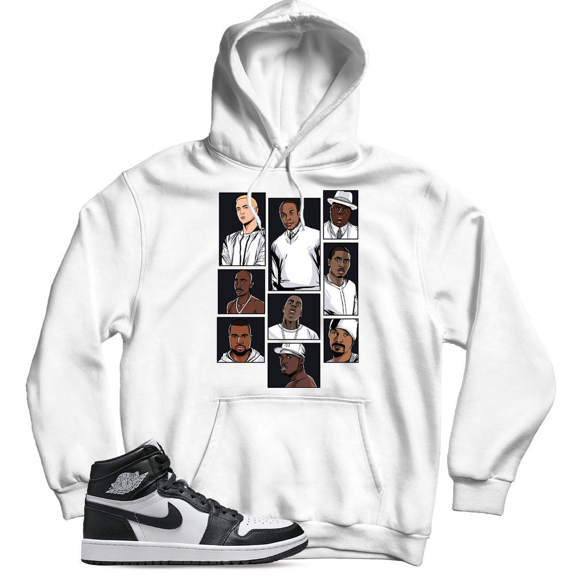 Jordan 1 Golf Black White hoodie