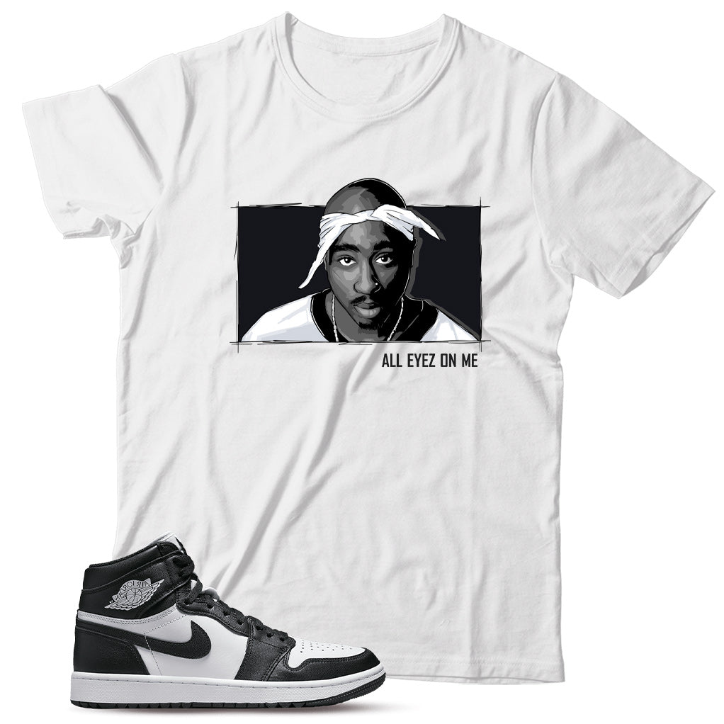 Jordan 1 Golf Black White shirt